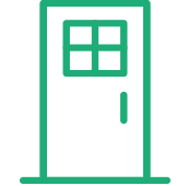 door with window icon