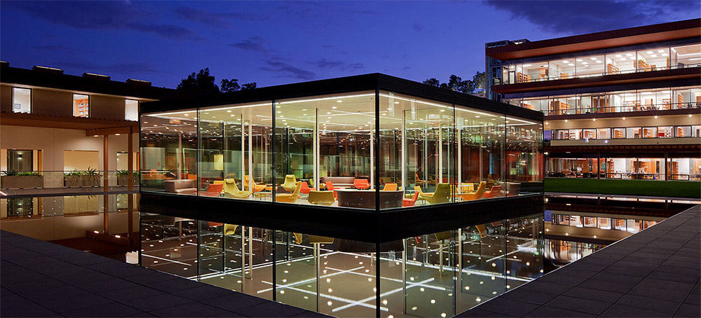 beautiful glass building